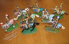 Konvolut 8 Figuren Zinn