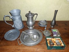Zinn Objekte Konvolut 2 kg